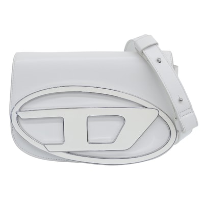 ディーゼル 1DR M ロゴ金具 ショルダーバッグ レディース ホワイト X09568 PR818
