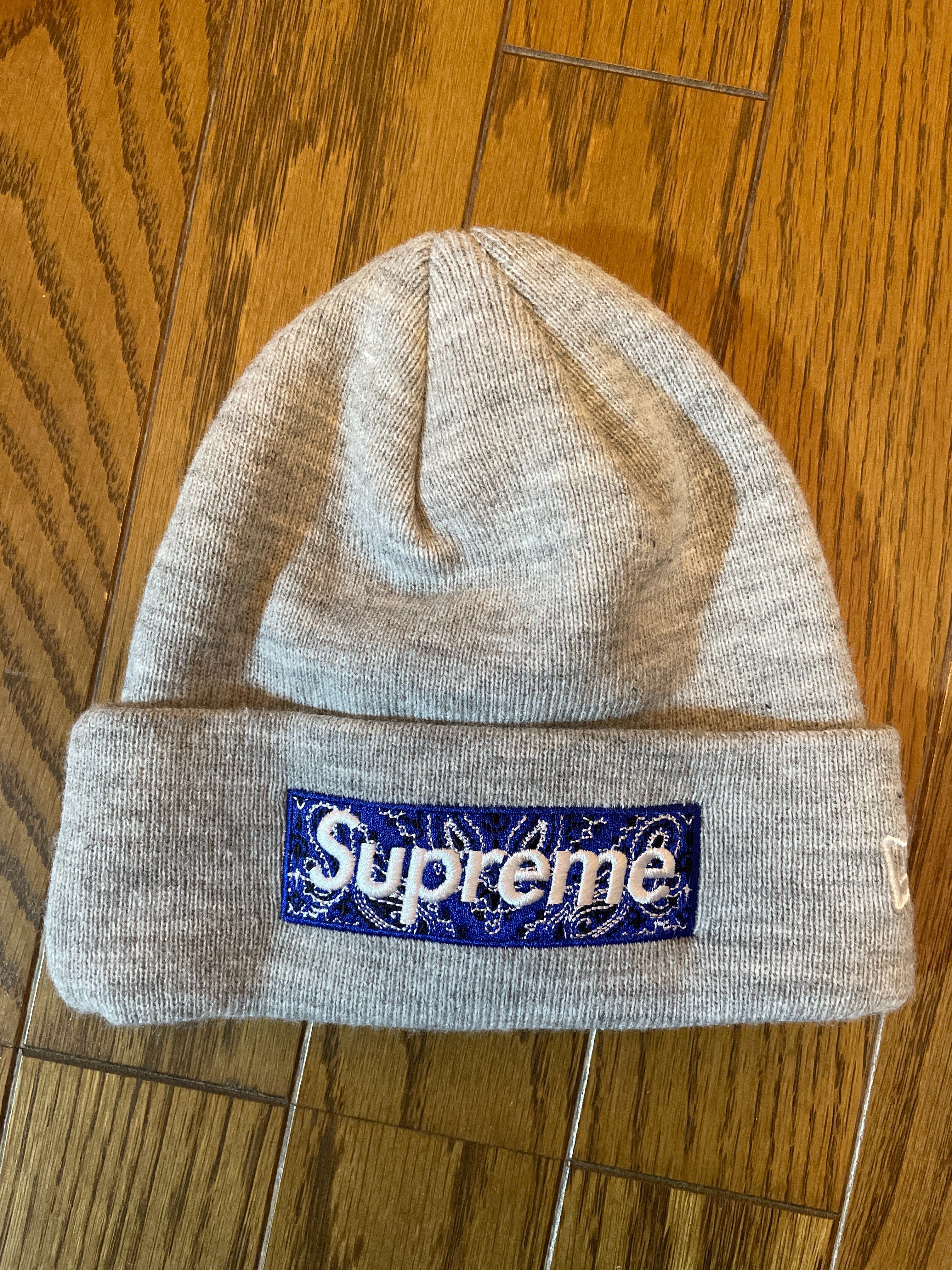 Supreme New Era® Box Logo Beanie "Grey"