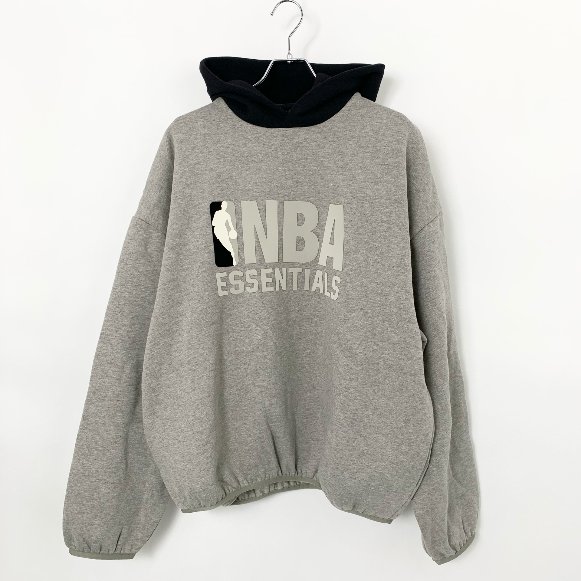 FEAR OF GOD ESSENTIALS x NBA Hoodie "Warm Heather Black"