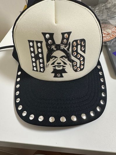 HYSTERIC GLAMOUR See No Evil Studded Mesh Cap "Black"