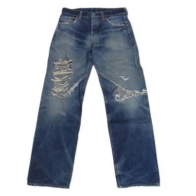 Levi's リーバイス 501-0003 90s 99年 USA製 バレンシア工場 1955モデル 501XX 復刻 デニム パンツ インディゴブルー系 34【中古】