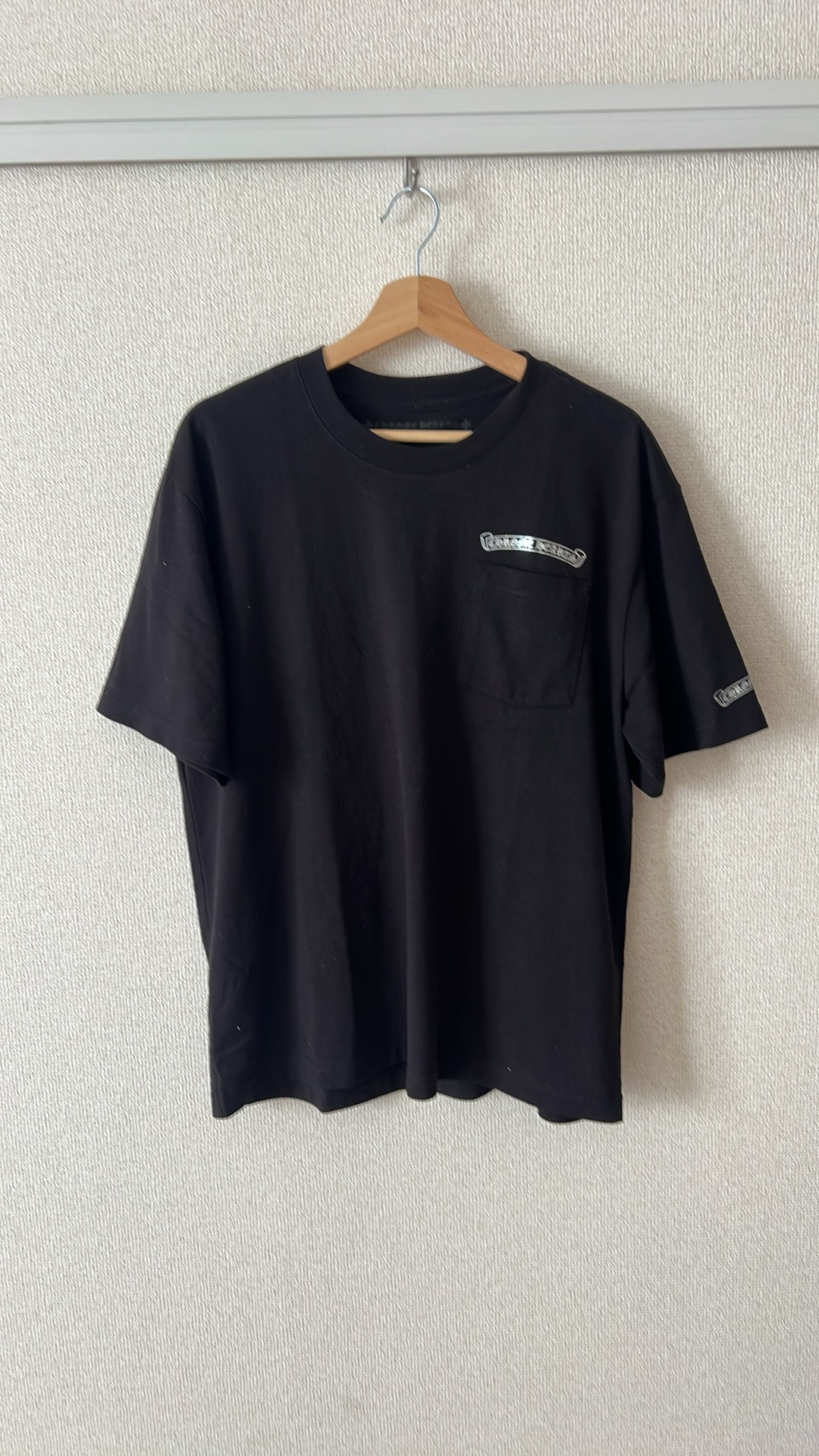 Chrome Hearts Scroll Label Metallic Foil Print T-Shirt "Black"