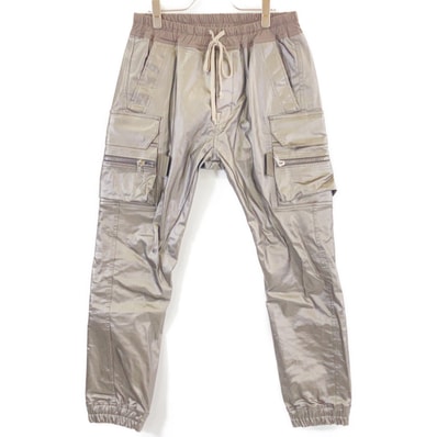 リックオウエンス RU01D3396-SCT ミディアムグレー Mastodon カーゴパンツ 48