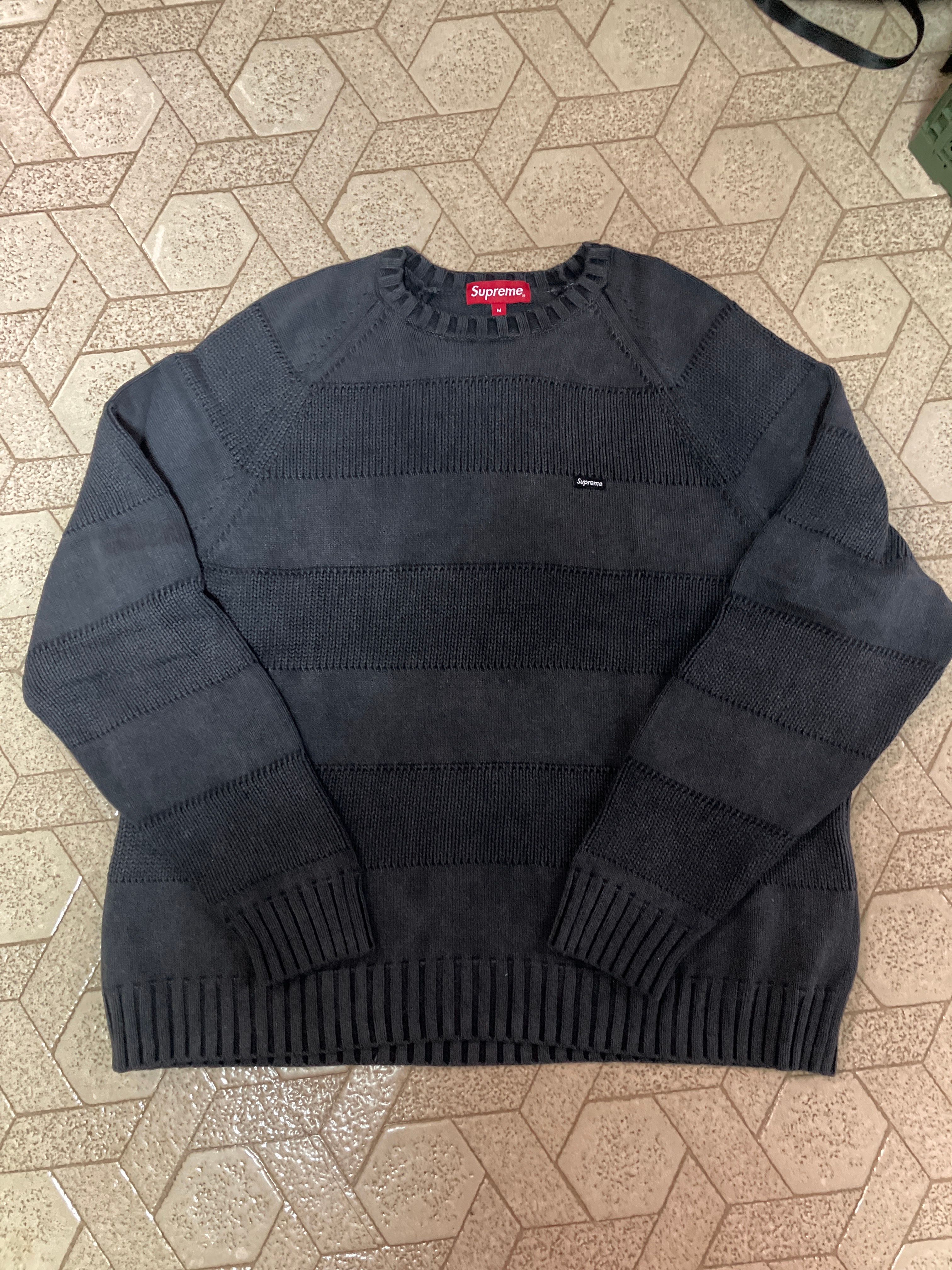 Supreme Small Box Stripe Sweater 