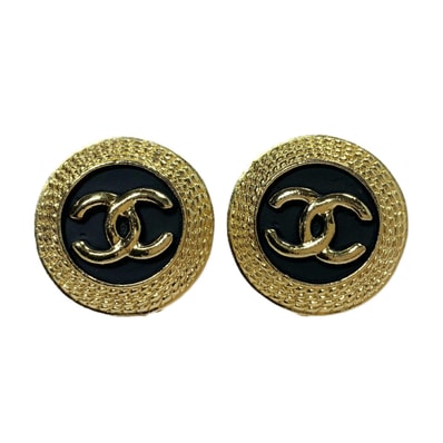 CHANEL シャネル ココマーク CCロゴ クリップオン GP ビンテージ イヤリング