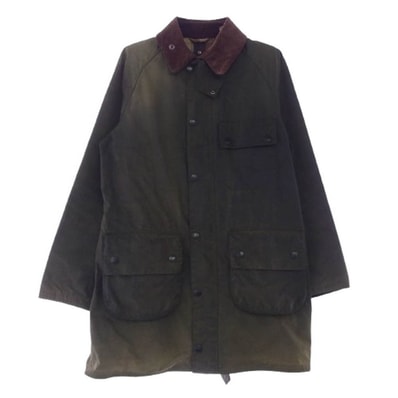 Barbour バブアー ジャケット MWX1041SG51 SOLWAY ZIP ソルウェイジップ オイルド ジャケット カーキ系 38【中古】