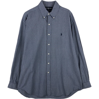 古着 ラルフローレン Ralph Lauren BLAIRE 長袖 ボタンダウンチェックシャツ メンズL相当/eaa616035