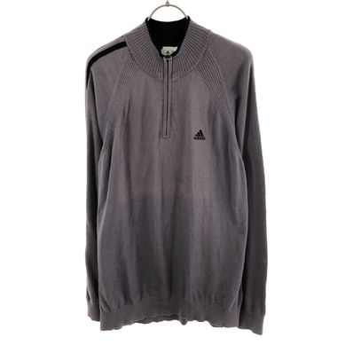 adidas ゴルフ 長袖 ハーフジップ ニット