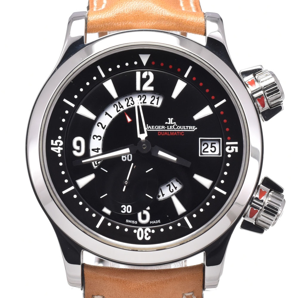 ジャガー・ルクルト JAEGER-LECOULTRE 146.8.02/Q1738470 マスターコンプレッサー GMT メンズ 美品 箱・保証書付き 腕時計 L#150886