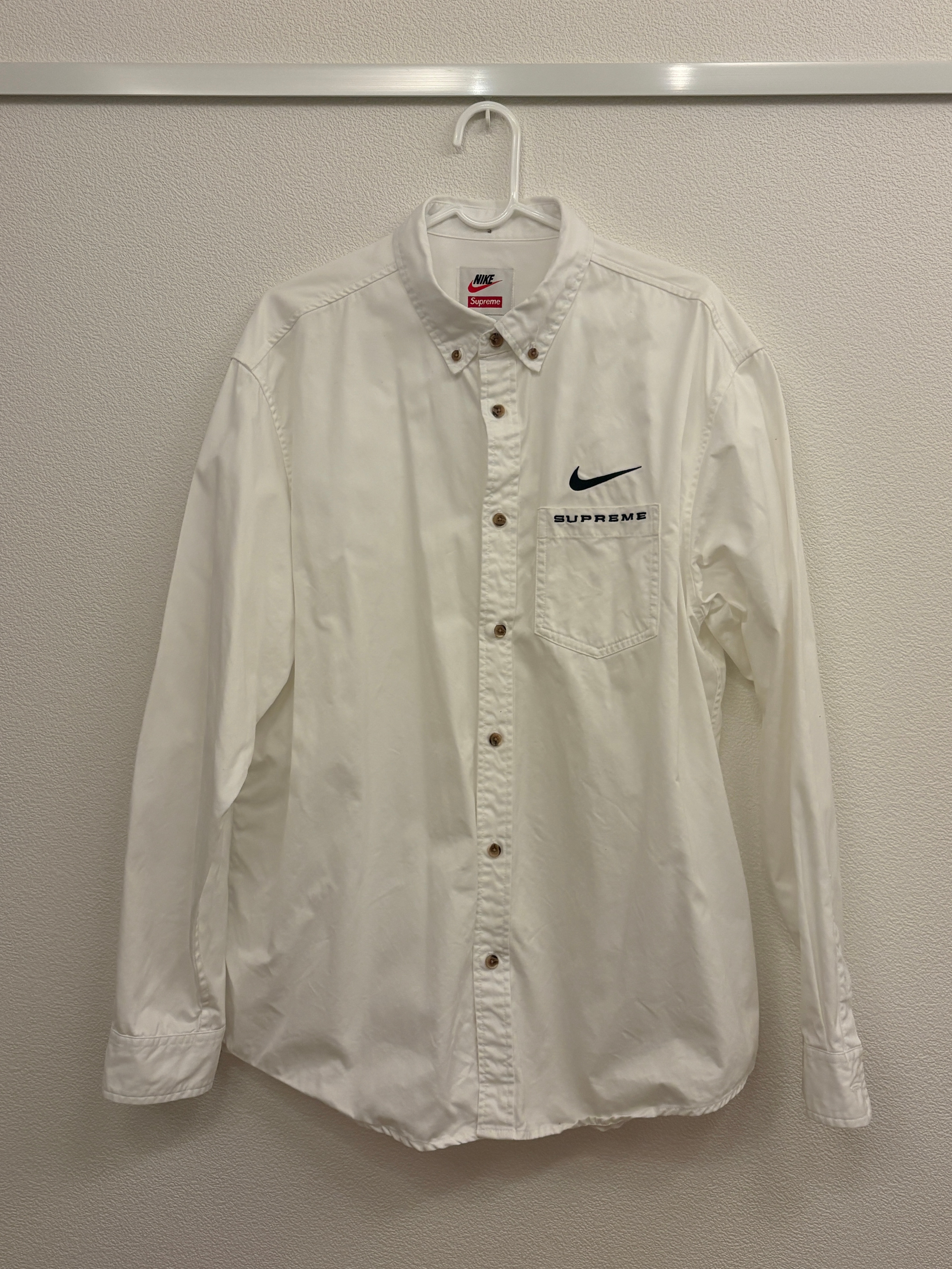 Supreme / Nike® Cotton Twill Shirt "White"