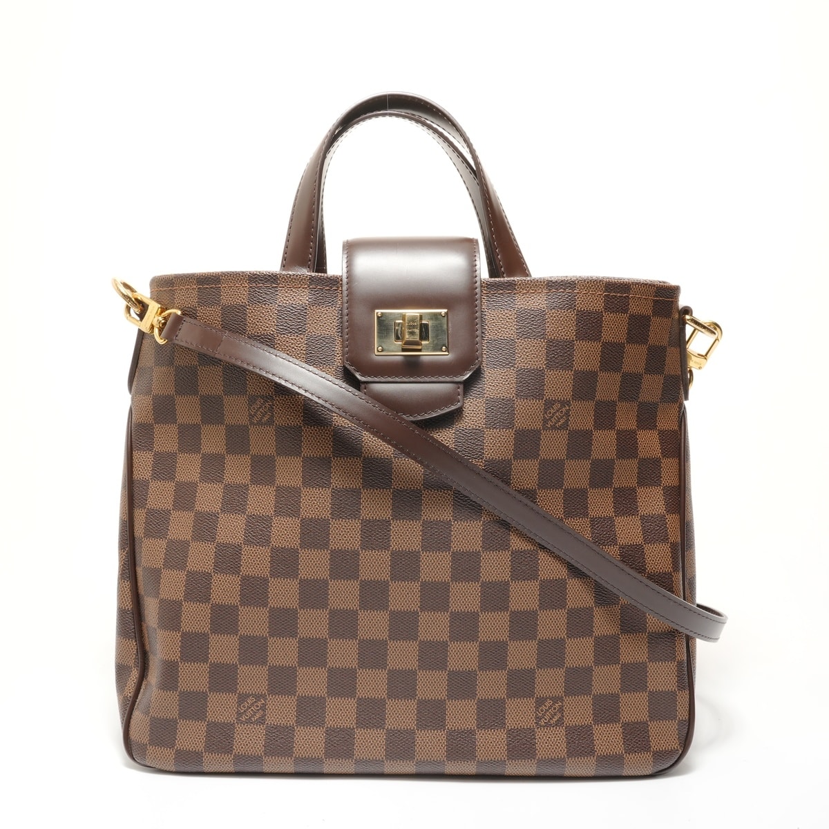 ヴィトン LV 2012年製 ダミエ カバ ローズベリー トートバッグ【中古】