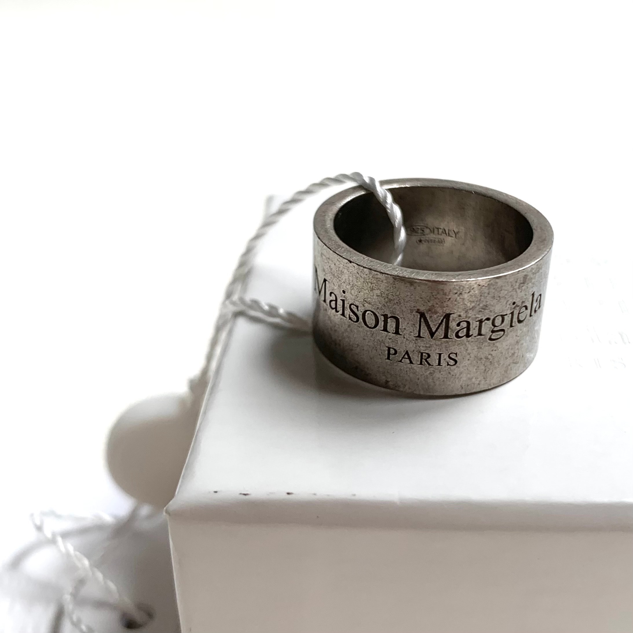 Maison Margiela Logo Wide Ring ”Silver”