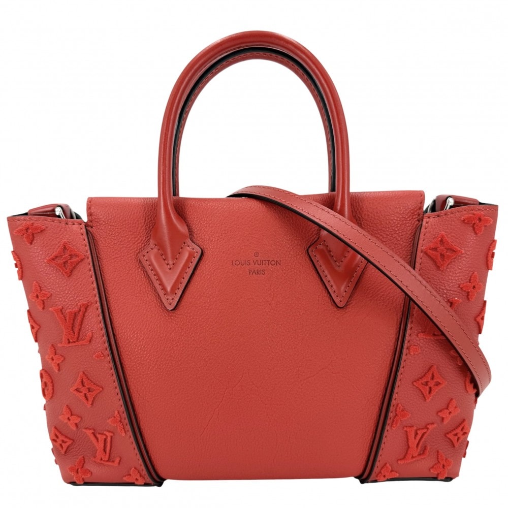 LOUIS VUITTON ルイヴィトン 2WAY モノグラムタフタージュ ヴェールトートW ハンドバッグ ショルダーバッグ 肩掛け 斜め掛け かばん 鞄 M94640    レッド 赤 シルバー金具 レディース【中古品】