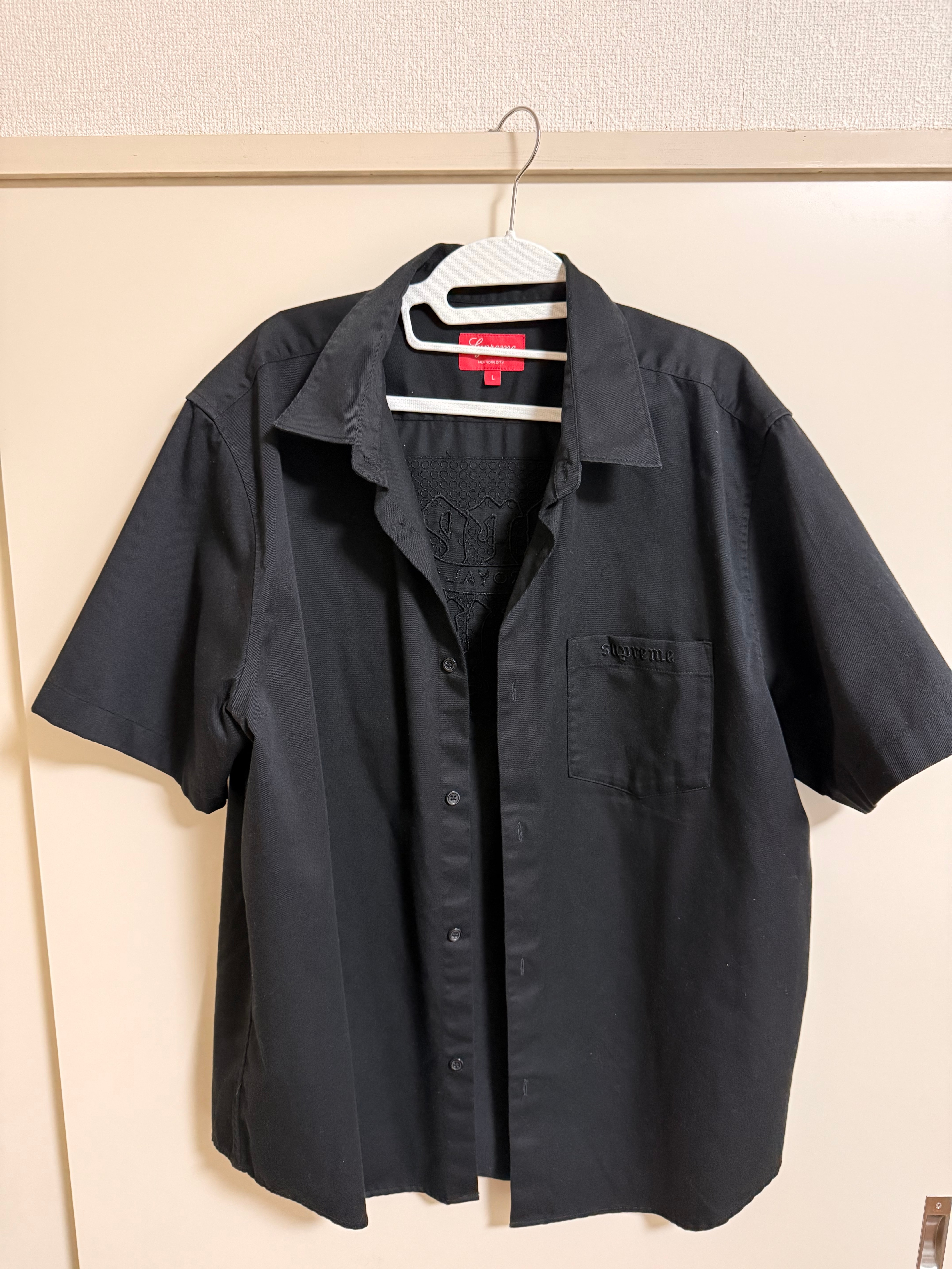 Supreme Croc Patch S/S Work Shirt "Black"