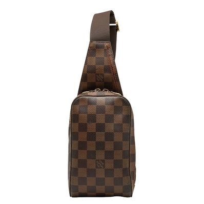 ルイ ヴィトン ダミエ ジェロニモス ショルダーバッグ ボディバッグ N51994 ブラウン PVC レザー メンズ LOUIS VUITTON 【中古】