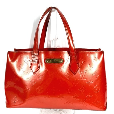 ルイヴィトン LOUIS VUITTON ウィルシャーPM ウィルシャー PM モノグラムヴェルニ ハンドバッグ カバン トートバッグ モノグラムヴェルニキャンバス オレンジ