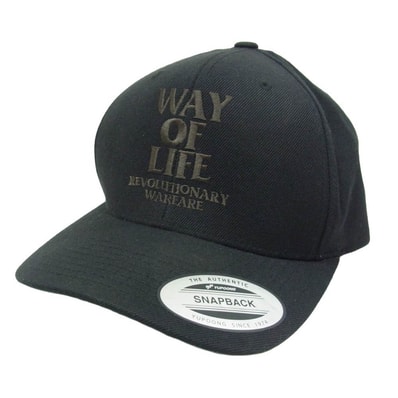 RATS ラッツ EMBROIDERY CAP WAY OF LIFE ロゴ刺繍 キャップ ブラック系【中古】
