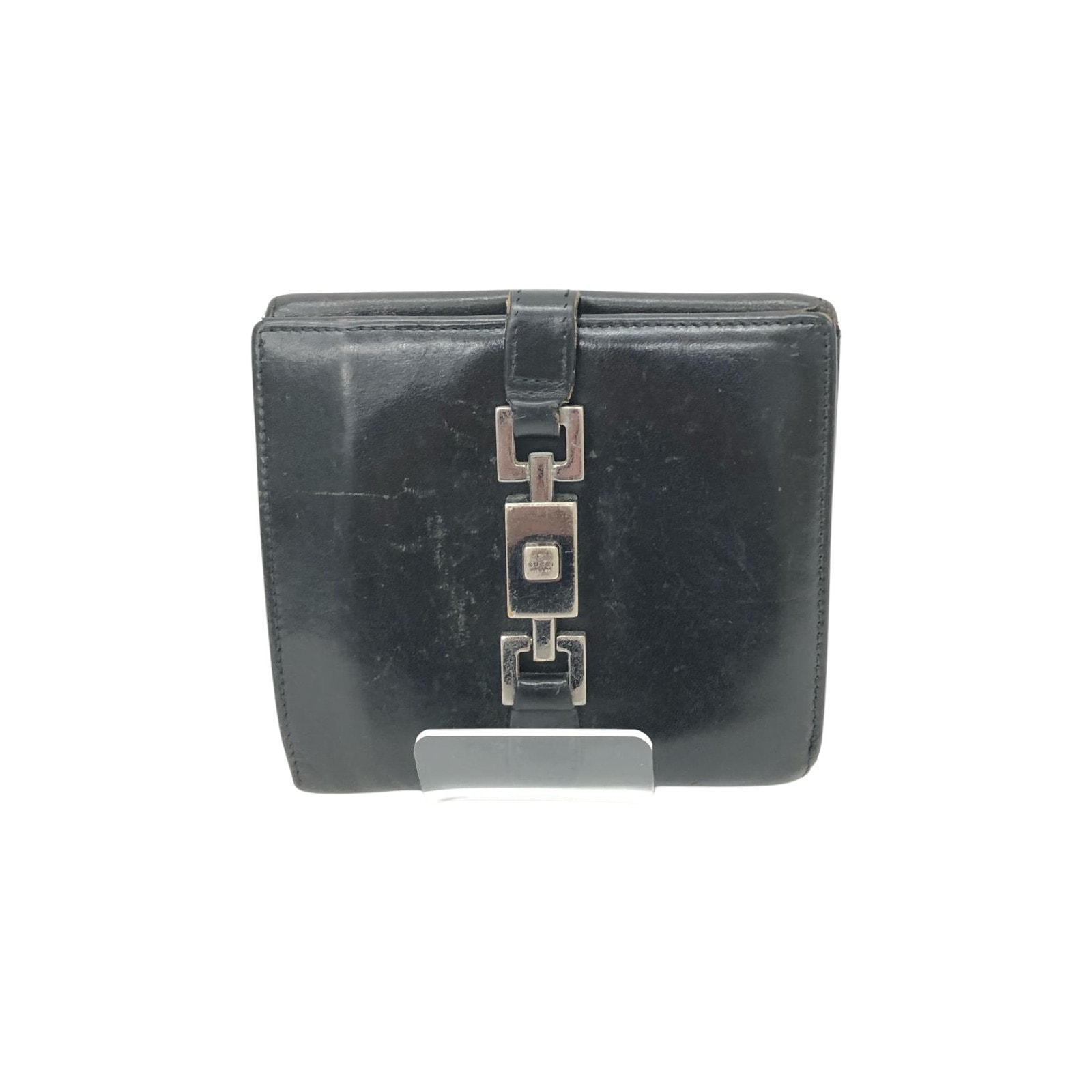 GUCCI グッチ レディース 二つ折り財布 コンパクトウォレット Wホック ジャッキー  035 2778 2131 ブラック