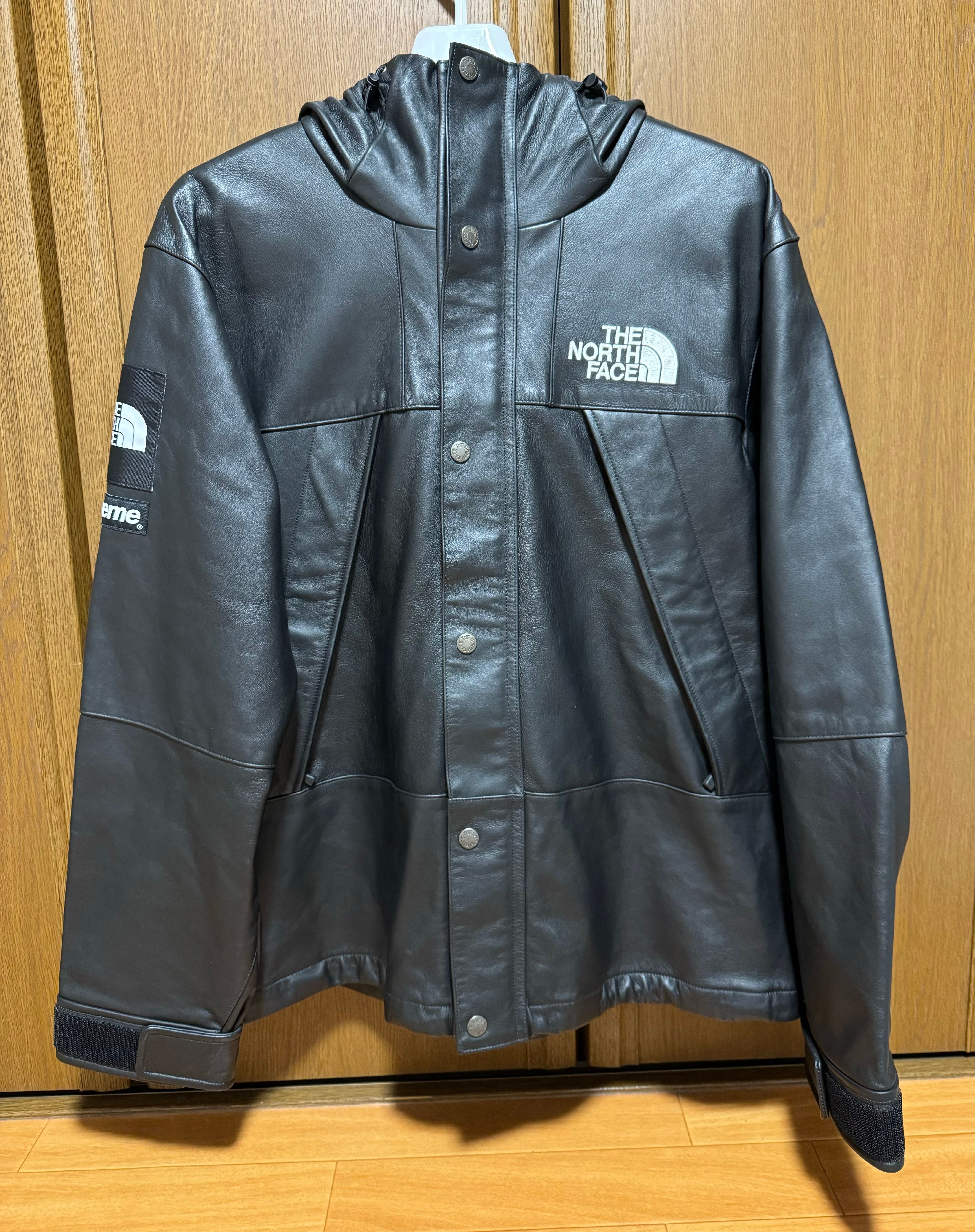 Supreme x The North Face Leather Mountain Parka "Black"