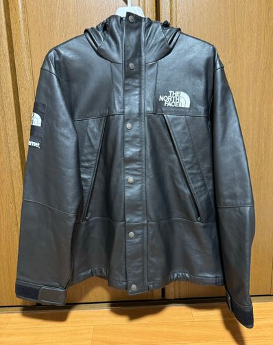 Supreme x The North Face Leather Mountain Parka "Black"