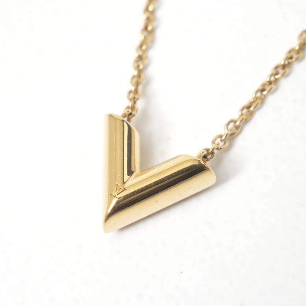 LOUIS VUITTON ルイ・ヴィトン エセンシャルV ネックレス M61083 Vロゴ ブランド古着【中古】20260819/RB0327