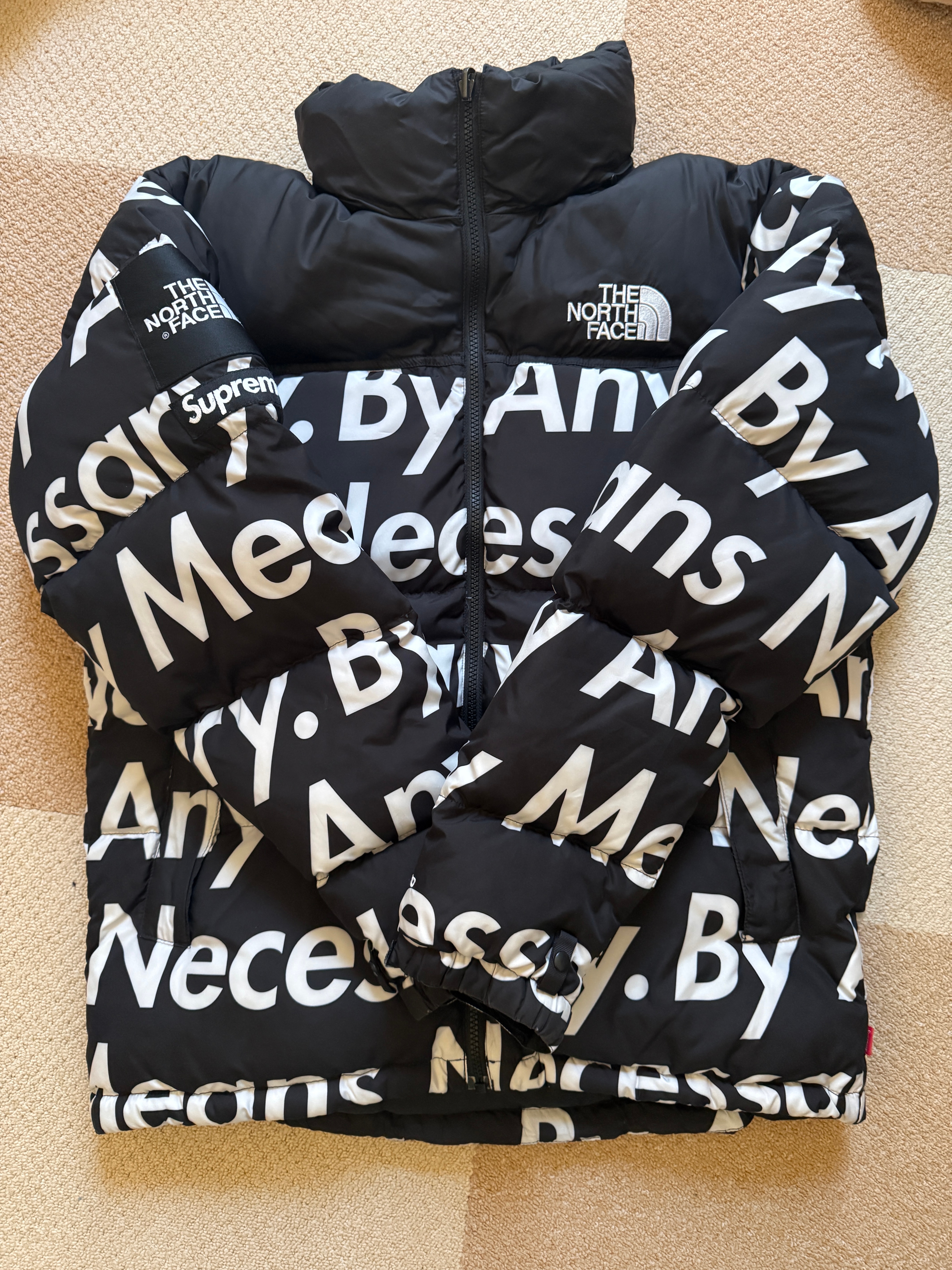 Supreme x The North Face By Any Means Nuptse Jacket "Black"