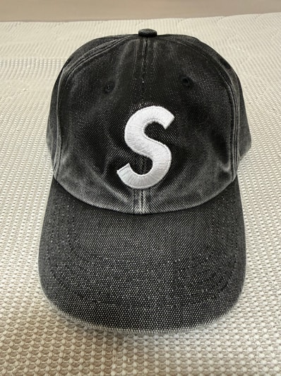 Supreme Pigment Coated S Logo 6-Panel "Black"