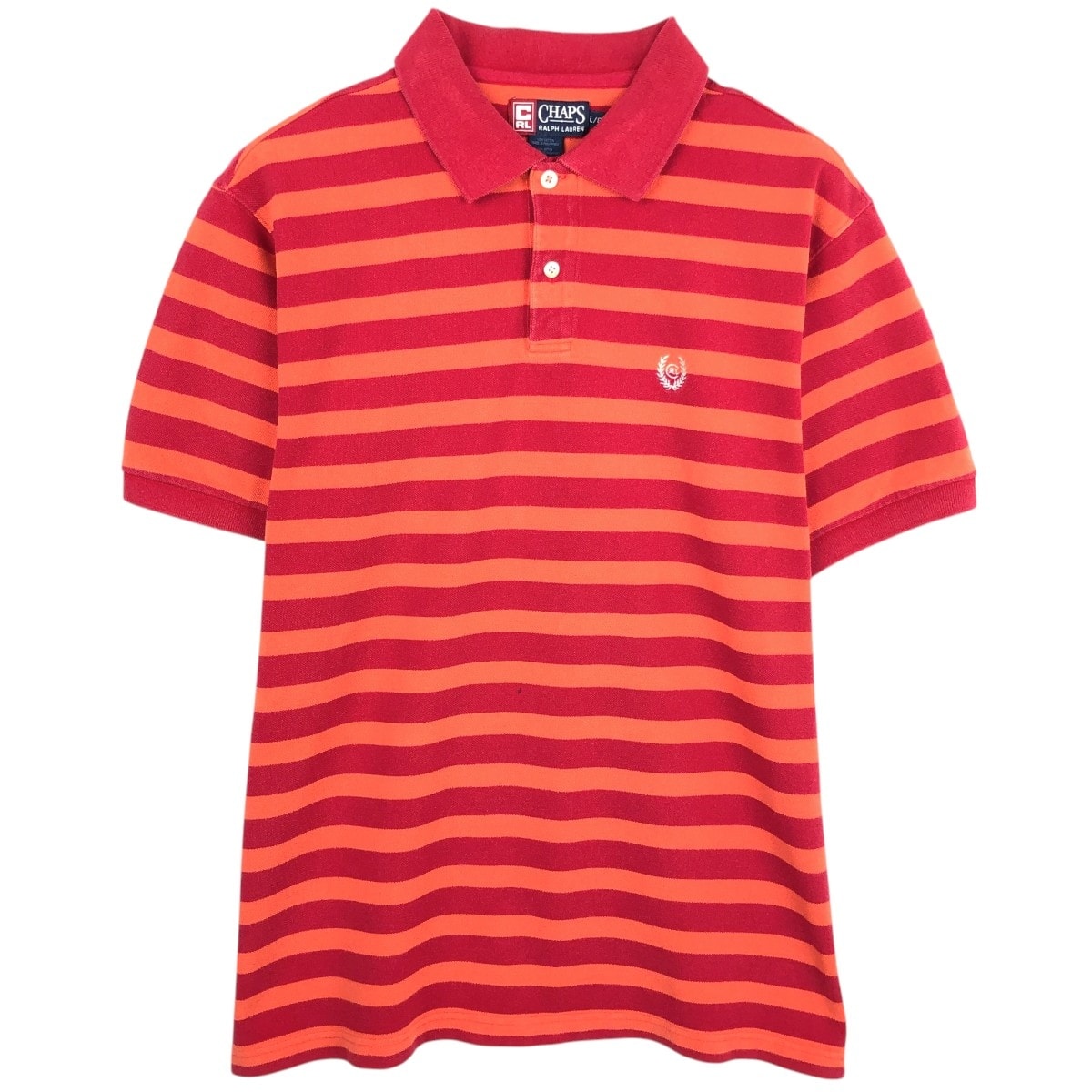 古着 ラルフローレン Ralph Lauren CHAPS チャップス 半袖 ボーダー ポロシャツ メンズL相当/eaa657569
