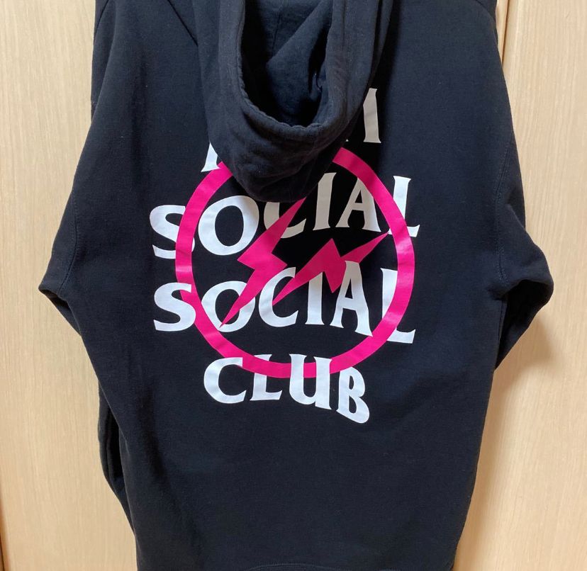 ANTI SOCIAL SOCIAL CLUB x FRAGMENT BOLT HOODIE "Pink"