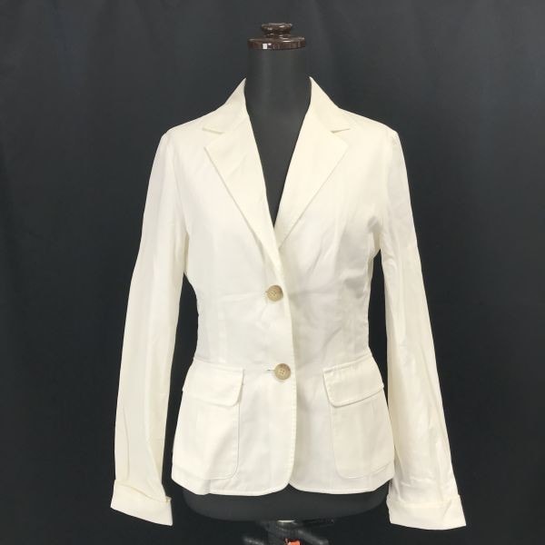 ラルフローレン/RALPH LAUREN★コットンジャケット/ブレザー【7/レディースS-M/白/white】正規代理店タグ/Jackets/JAPAN limited◆zBH285