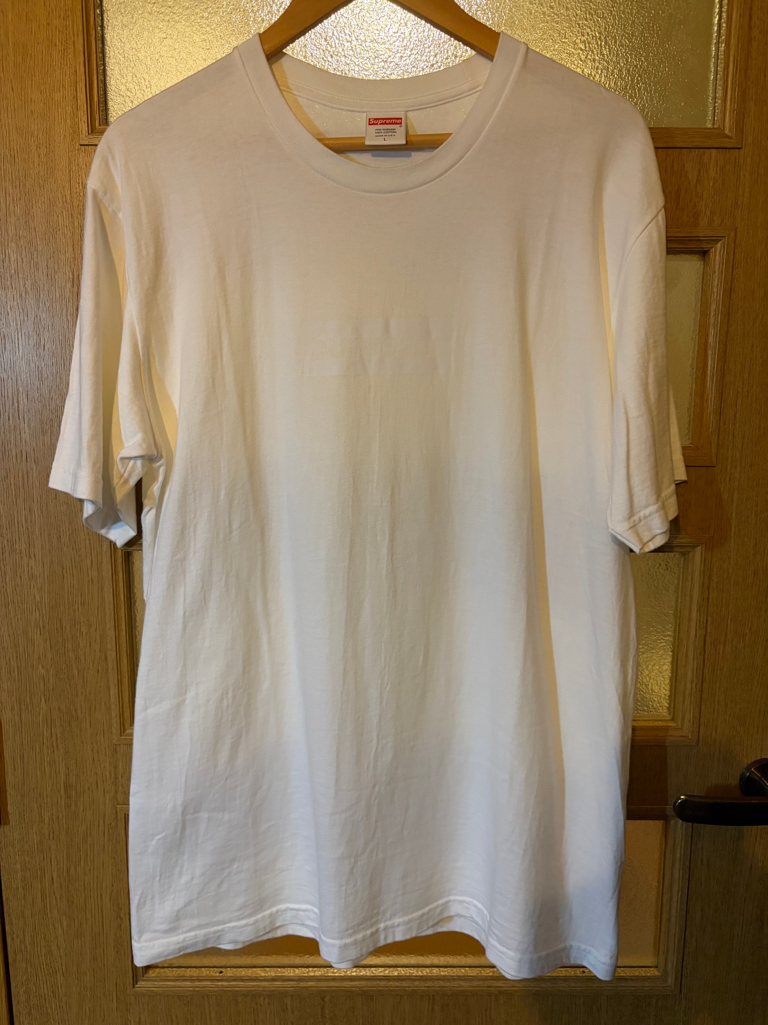 Supreme Tonal Box Logo Tee "White"