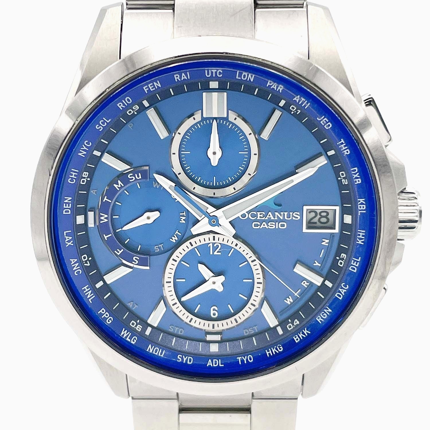 CASIO カシオ オシアナス 腕時計
 0CW-T2600-2A2JF チタン メンズ
 【中古】