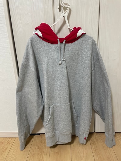 Supreme Contrast Hooded Sweatshirt "Grey"