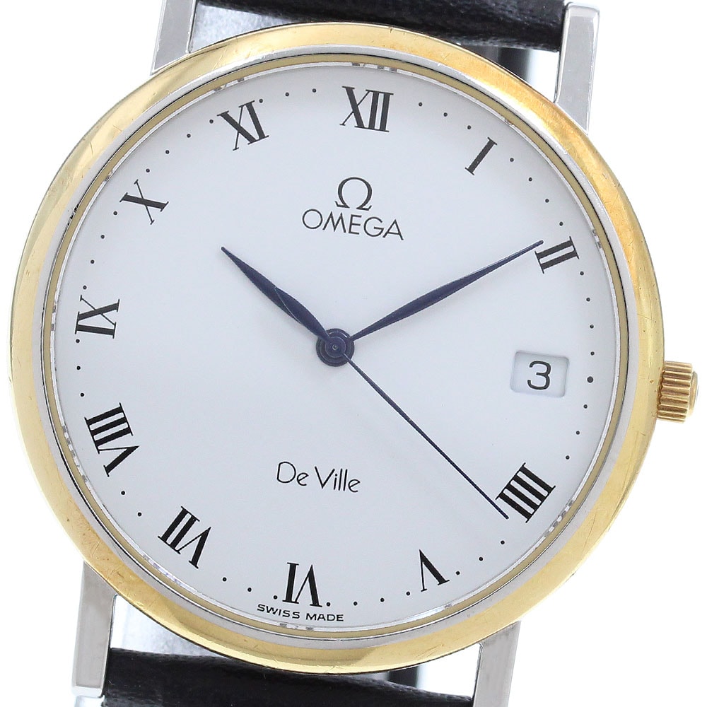 オメガ OMEGA デビル デイト クォーツ メンズ _979816