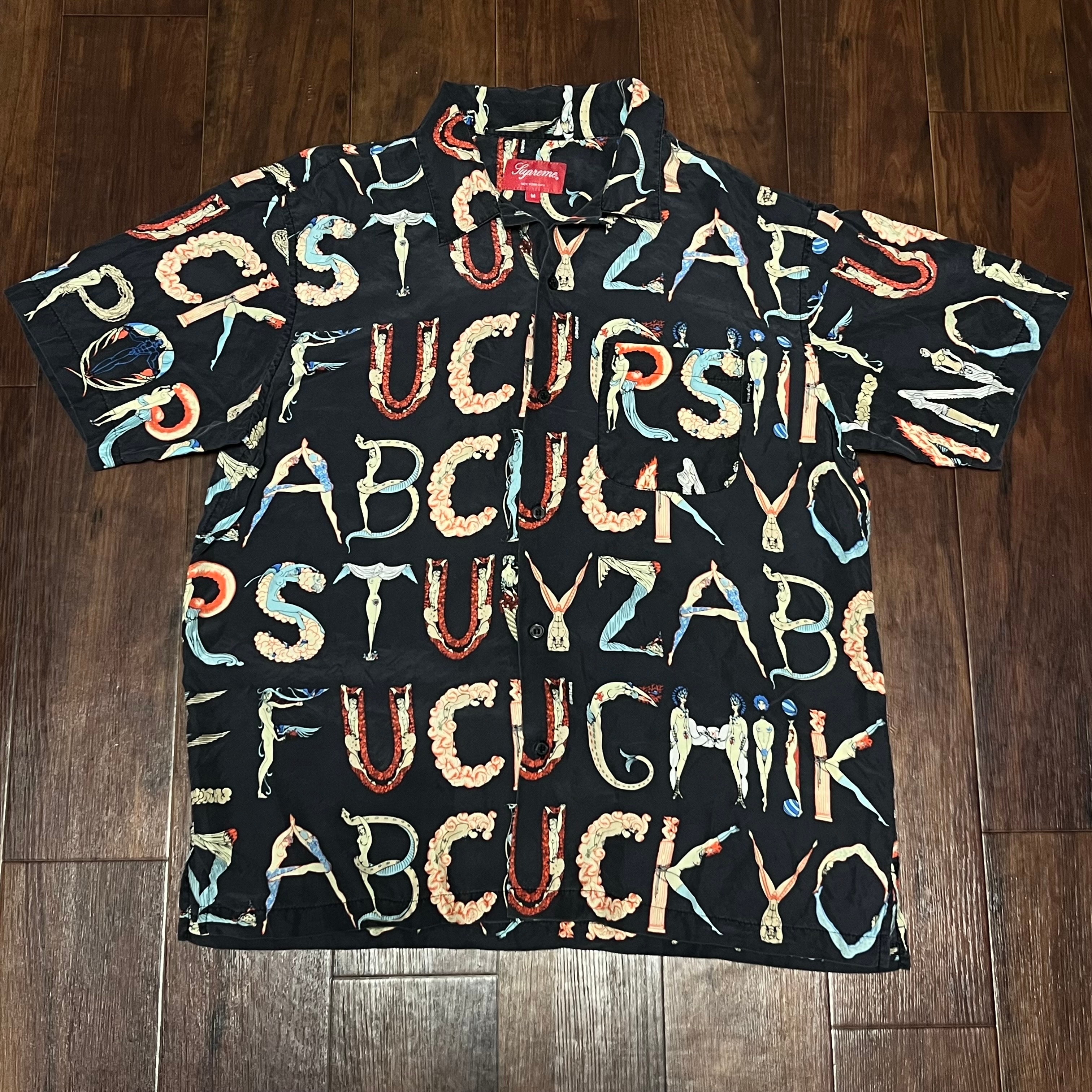 Supreme Alphabet Silk Shirt "Black"