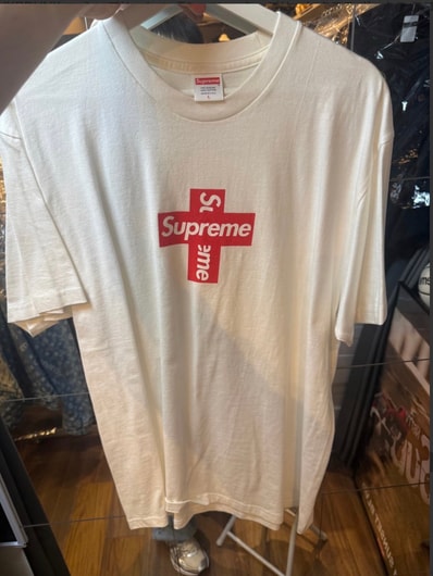 Supreme Cross Box Logo Tee "White"