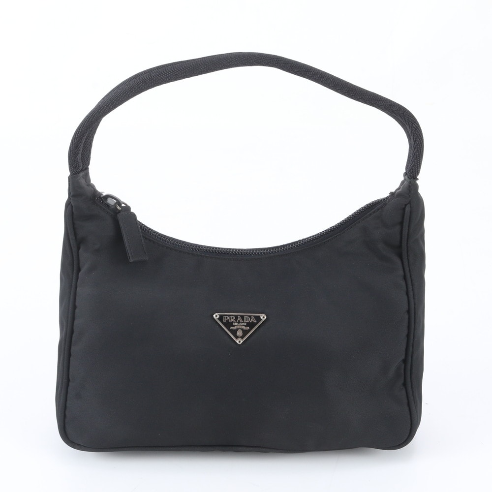 ■極美品 プラダ テスート ナイロントライアングルロゴハンドバッグ