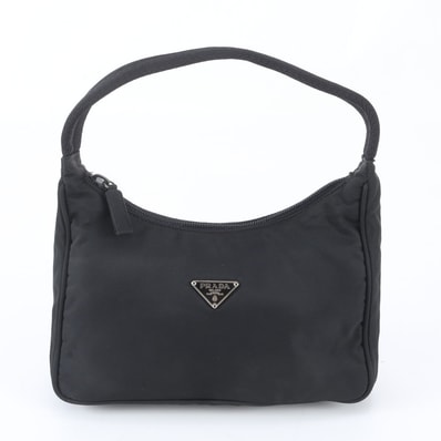 ■極美品 プラダ テスート ナイロントライアングルロゴハンドバッグ