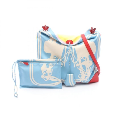 エルメス HERMES シルキーシティPM BRIDES de GALA ショルダーバッグ バッグ シルク ヴォースイフト シルク D刻印(2019年製造) レディース ブルー系 / レッド系 / マルチカラー 【中古】