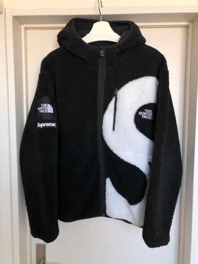 Supreme x The North Face S Logo Hooded Fleece Jacket "Black"