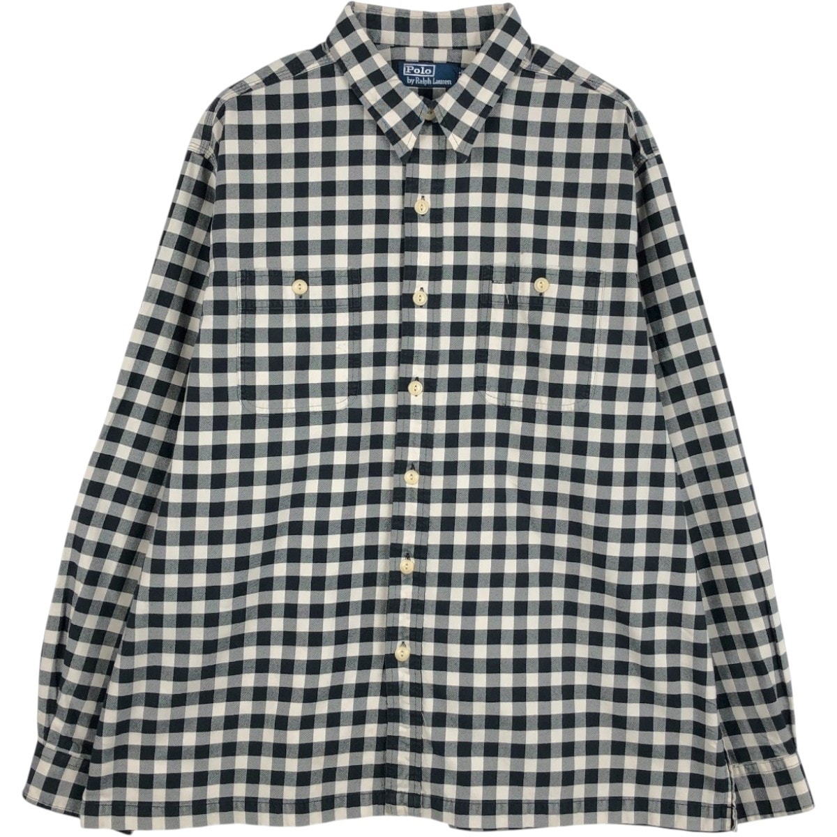 古着 ラルフローレン Ralph Lauren POLO by Ralph Lauren ギンガムチェック 長袖 コットンチェックシャツ メンズXL相当/eaa675391
