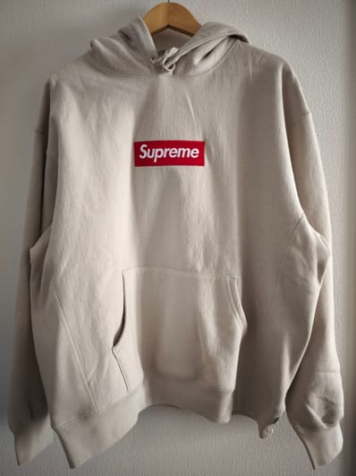 Supreme Box Logo Hooded Sweatshirt "Stone" (24FW)