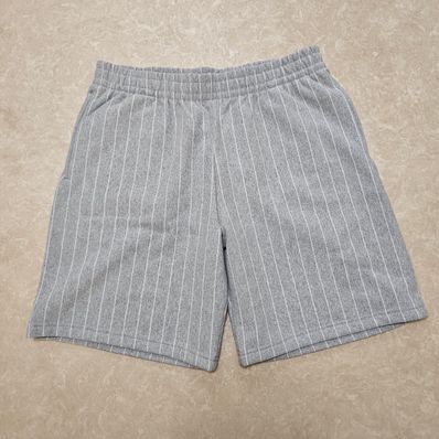 Supreme Pinstripe Sweatshort "Heather Grey"
