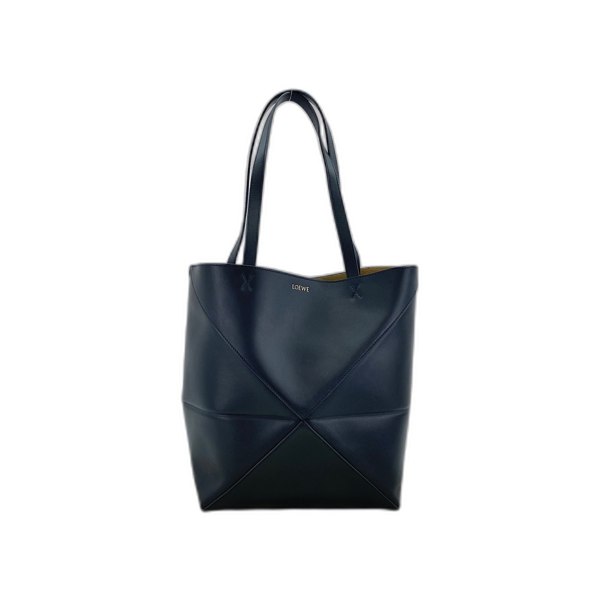 ロエベ LOEWE レザー パズルフォルド ハンドバッグ【中古】