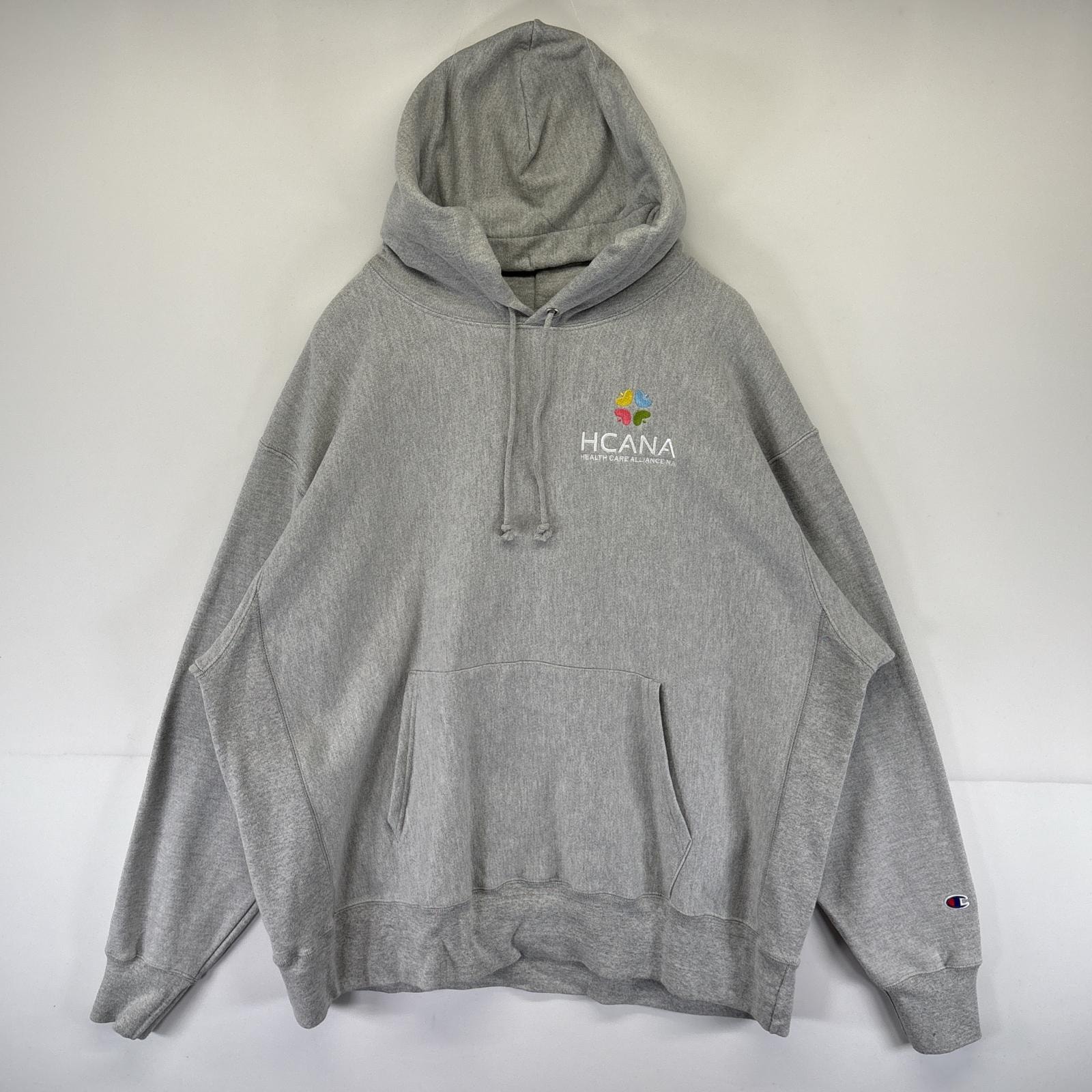 古着 チャンピオン Champion パーカー リバースウィーブ スウェット プルオーバー フーディ 大きいサイズ 14041 グレー メンズ