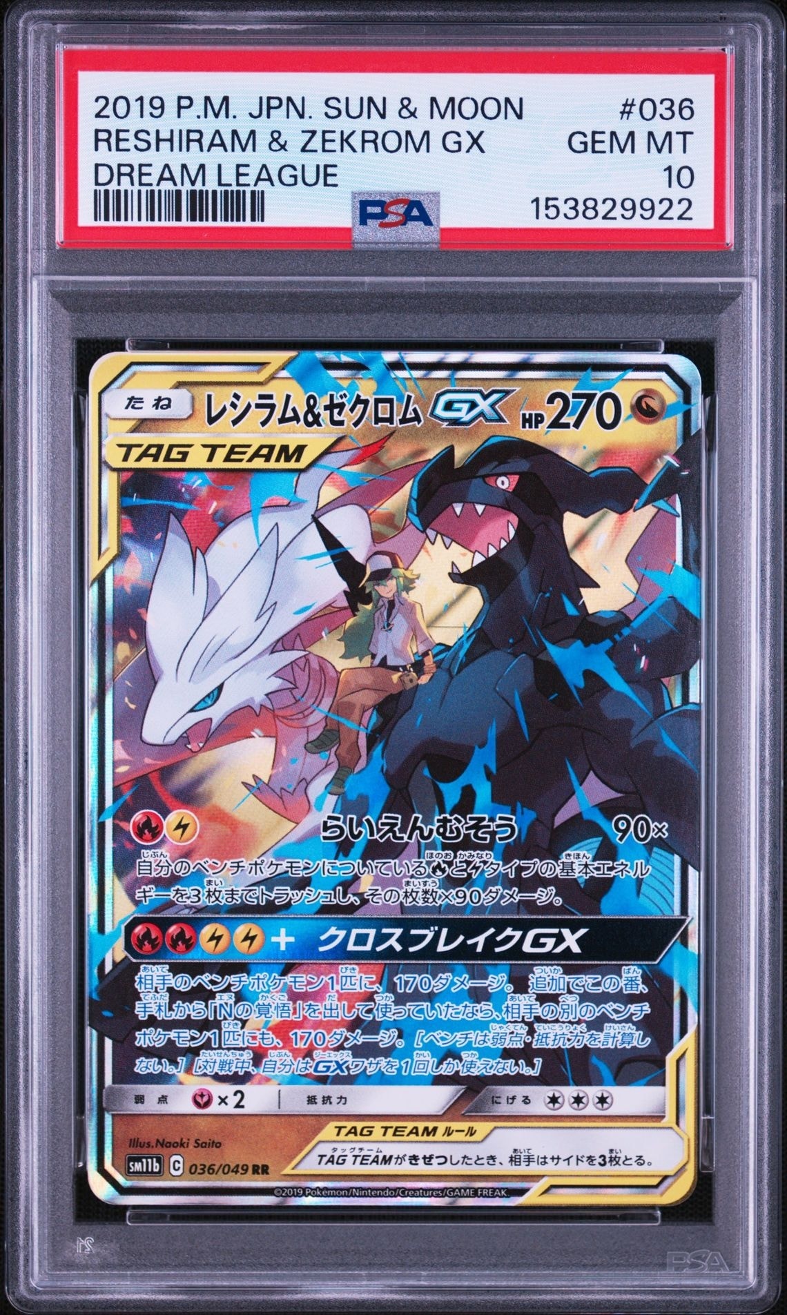 レシラム＆ゼクロムGX (N) RR[SM11b 036/049](強化拡張パック