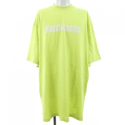 BALENCIAGA Caps Boxy Fit T-Shirt "Fluo Yellow"