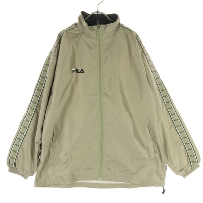 FILA フィラ 長袖 フード付き ウィンドブレーカー L ベージュ系