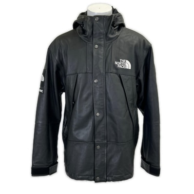 ノースフェイス xSUPEME シュプリーム NF0A3VJ8 18AW Leather Mountain Jacket シープレザー マウンテンジャケット XL/TG