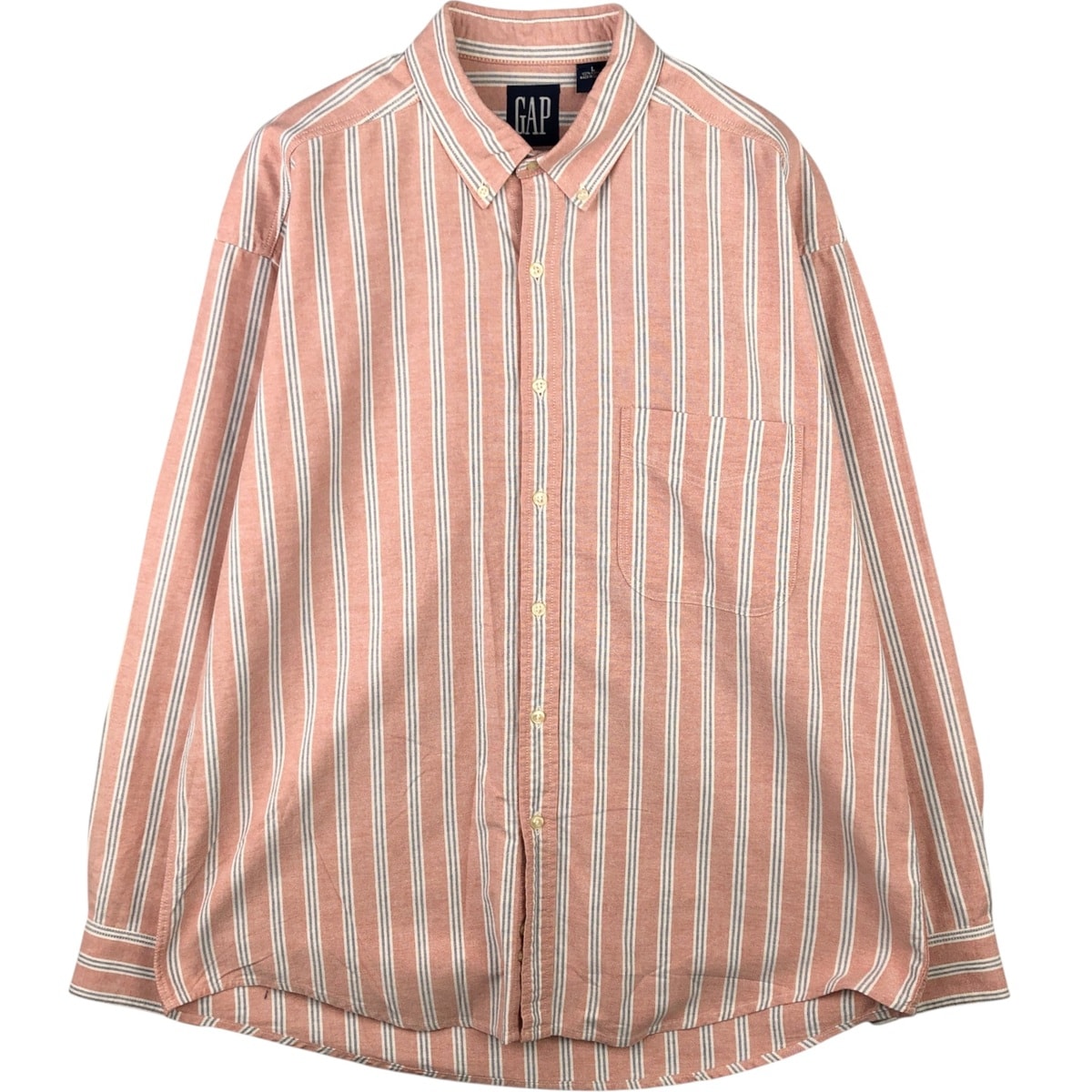 古着 90年代 ギャップ GAP オールドギャップ 長袖 ボタンダウンストライプシャツ メンズL相当 ヴィンテージ/eaa589160